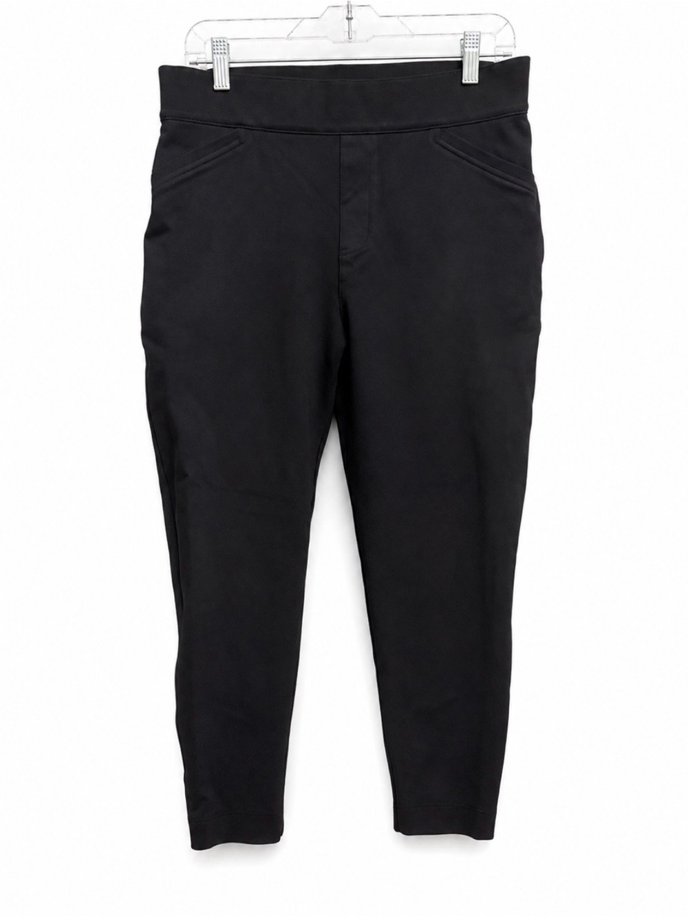 SPANX Ponte Pants Womens XL Black Cropped Ankle Pull On Stretch Slim